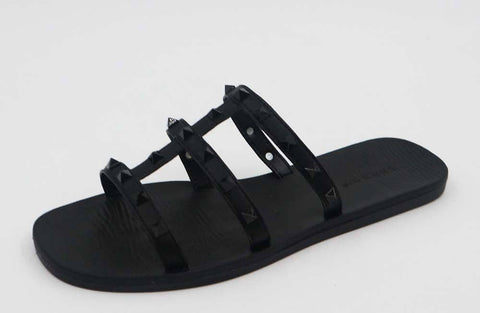 Bamboo Women Studded Strap Flat Sandals - Rise and Redemption