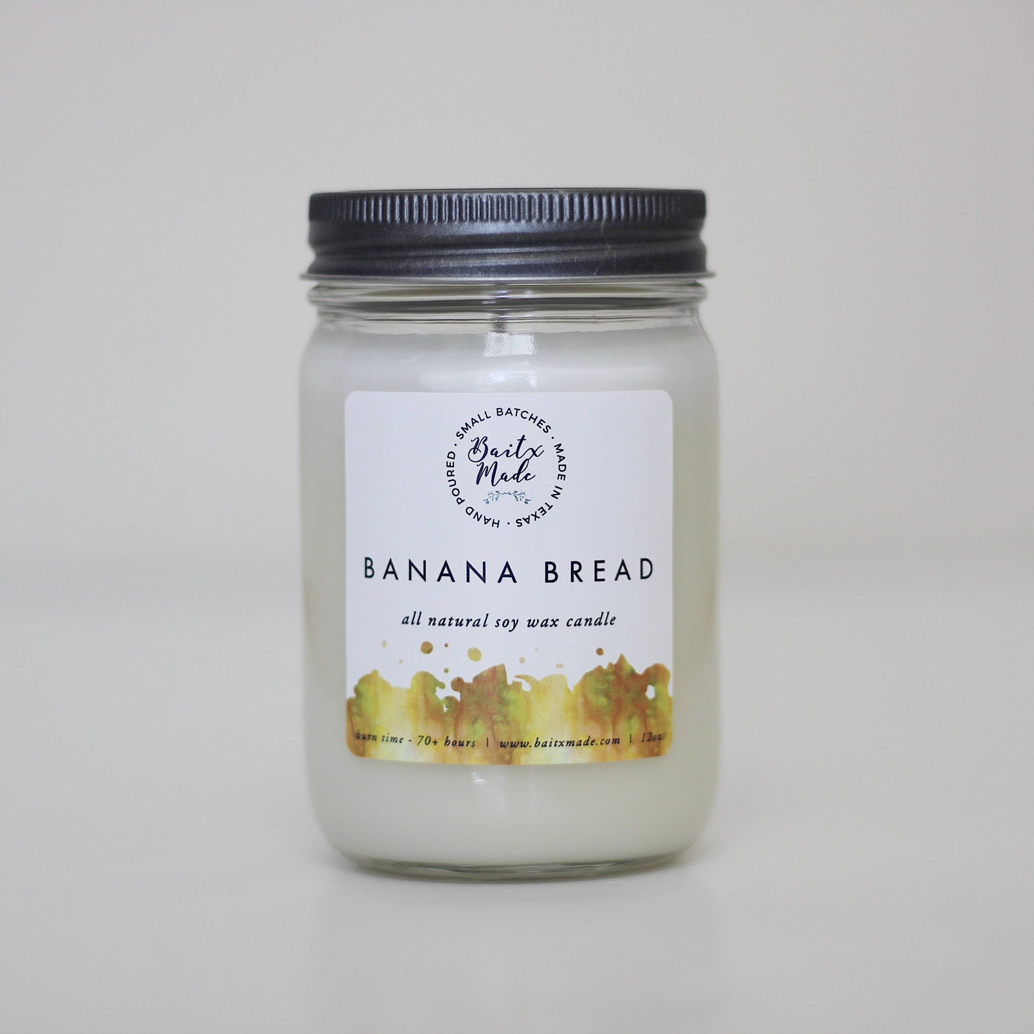 Banana Bread Candle, 12 oz - Rise and Redemption
