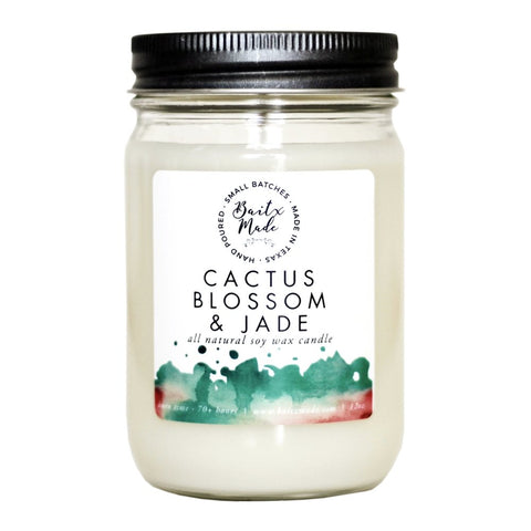 Cactus Blossom & Jade Candle, 12 oz - Rise and Redemption