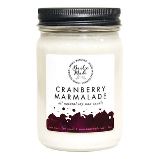 Cranberry Marmalade Candle, 12 oz: 12oz glass jar candle - Rise and Redemption