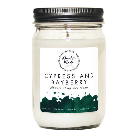 Cypress and Bayberry Candle, 12oz - Rise and Redemption