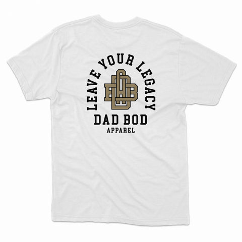 DadBod Monogram Shirt (White) - Rise and Redemption