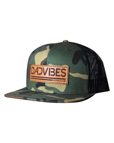 DadVibes Classic - Snapback (Green Camo/Black Mesh) - Rise and Redemption
