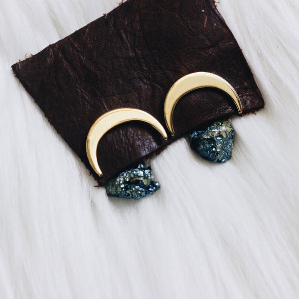 Dark Side of the Moon Earrings - Rise and Redemption