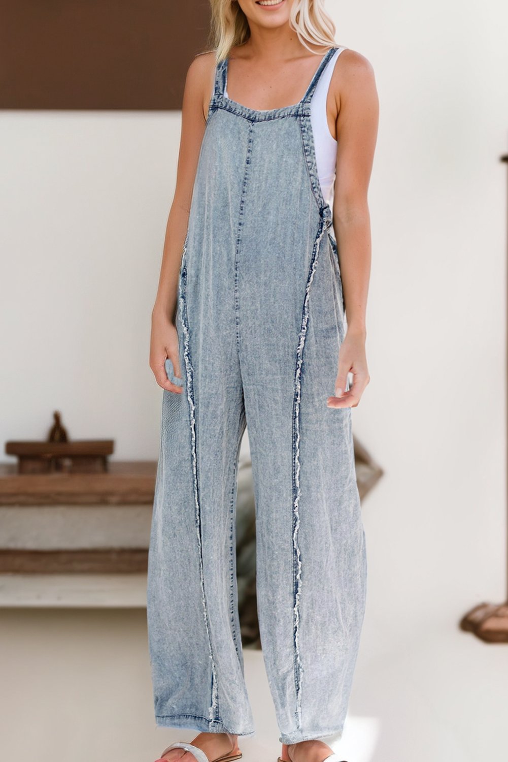 Dolly Denim Jumpsuit - Rise and Redemption