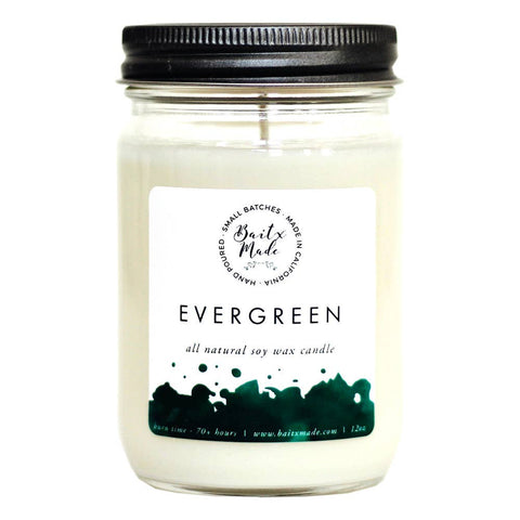 Evergreen Candle, 12oz - Rise and Redemption