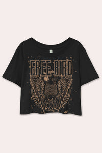 Free Bird Eagle Graphic Crop Top Tee - Rise and Redemption