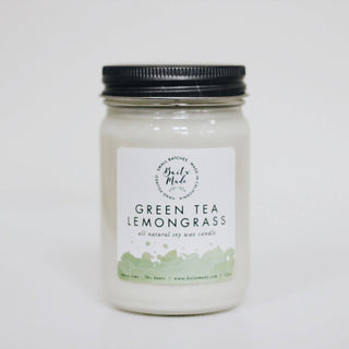 Green Tea Lemongrass Candle, 12 oz - Rise and Redemption