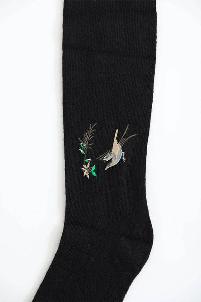 Hummingbird Wool Knee High Socks - Rise and Redemption