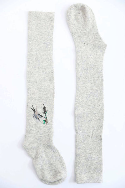 Hummingbird Wool Knee High Socks - Rise and Redemption