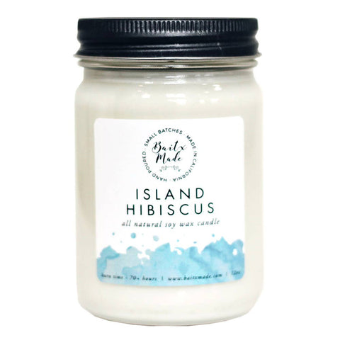 Island Hibiscus 12 oz. Soy Candle - Rise and Redemption