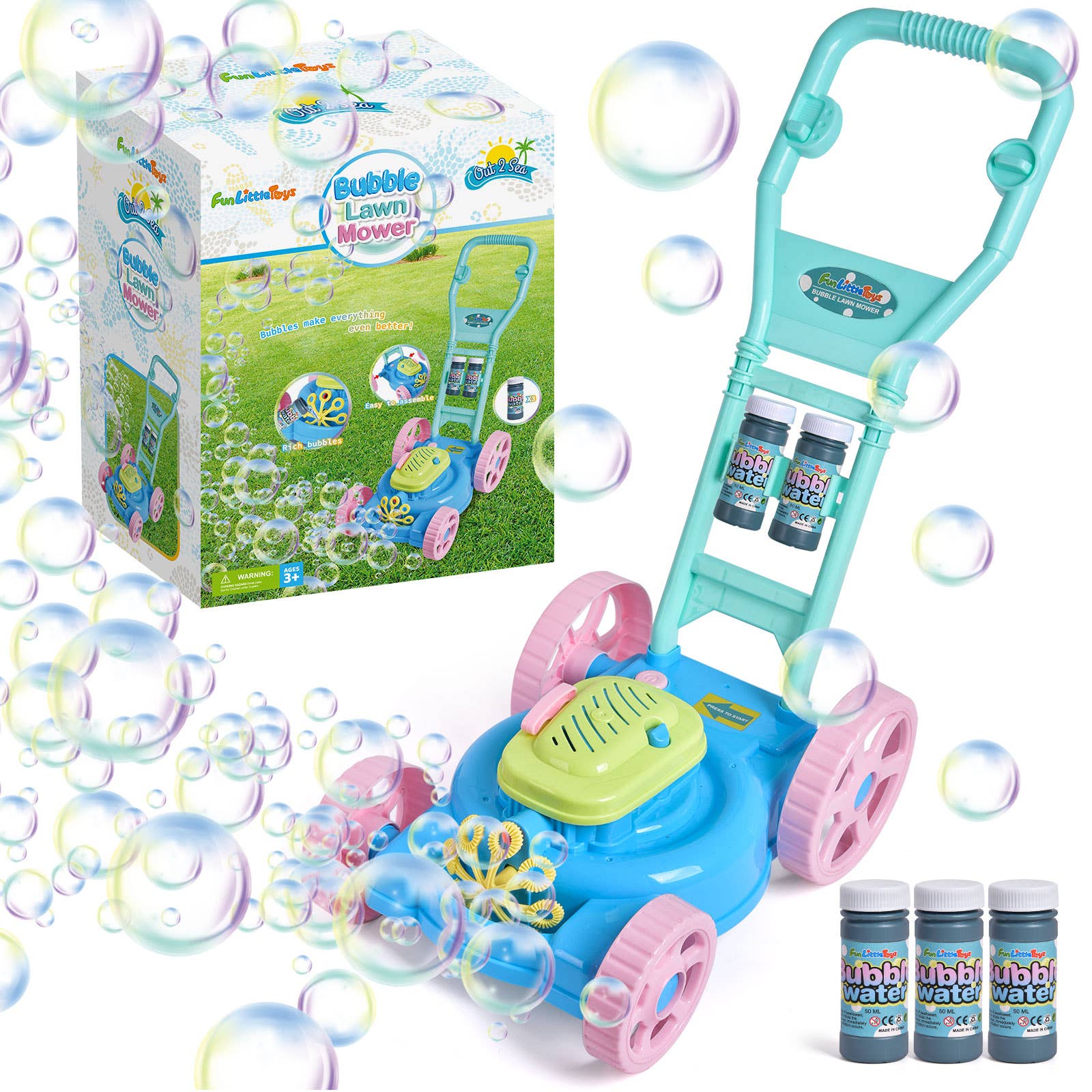 Kids' Bubble Lawn Mower - Outdoor Fun & Bubbles - Rise and Redemption