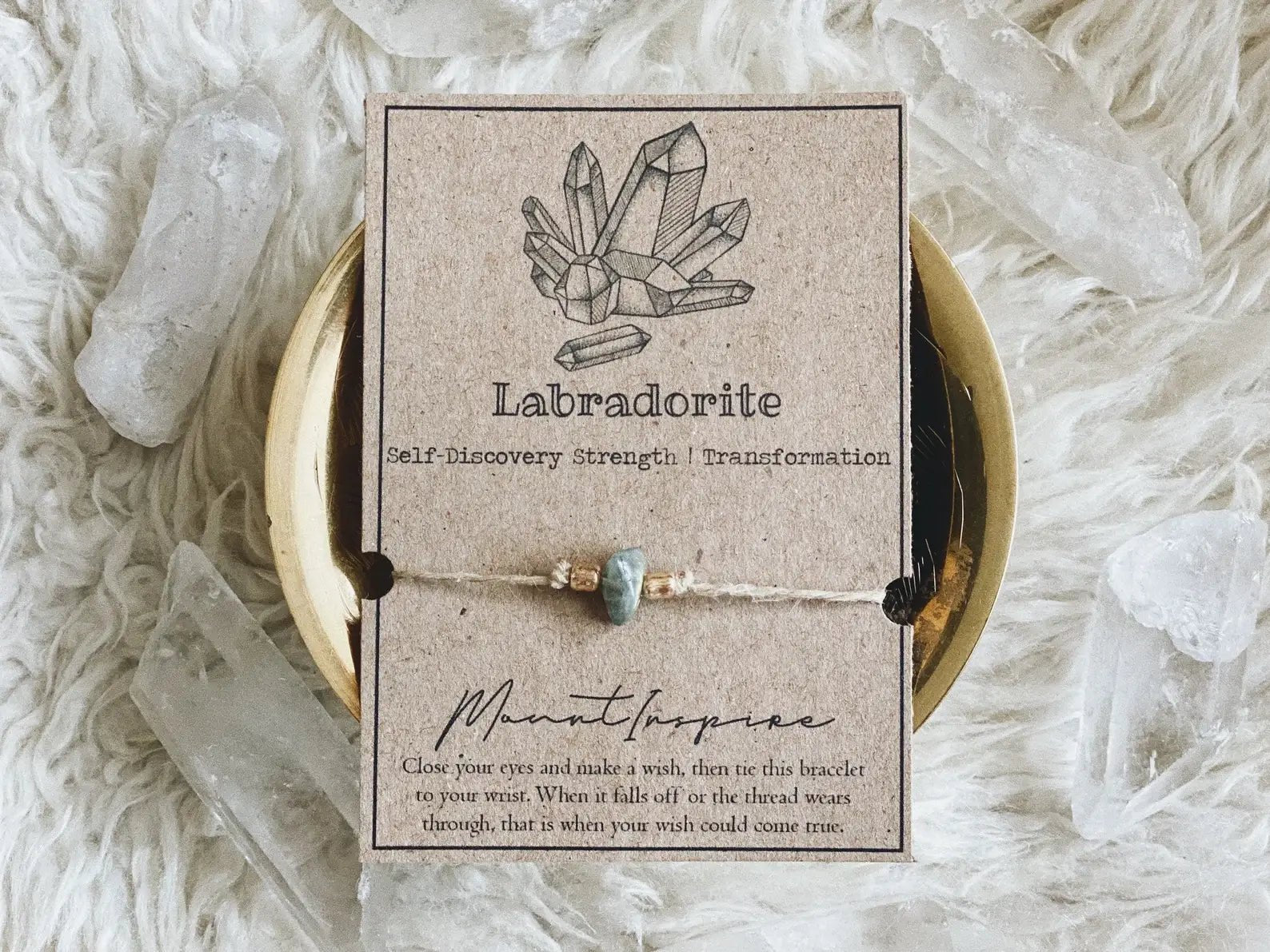 Labradorite Crystal Wish Bracelet - Rise and Redemption