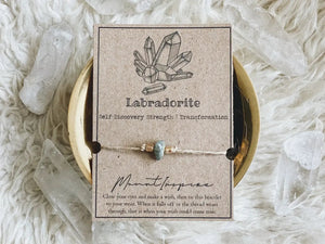 Labradorite Crystal Wish Bracelet - Rise and Redemption
