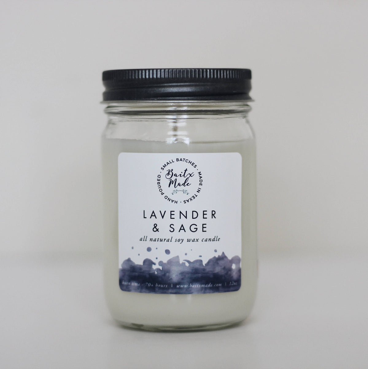 Lavender & Sage Candle, 12 oz – Rise and Redemption