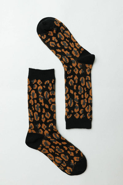 Leopard Knit Socks - Rise and Redemption