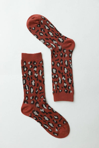 Leopard Knit Socks - Rise and Redemption