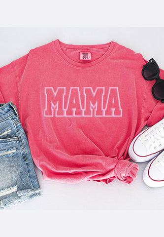 MAMA Outline Puff Watermelon Tee - Rise and Redemption