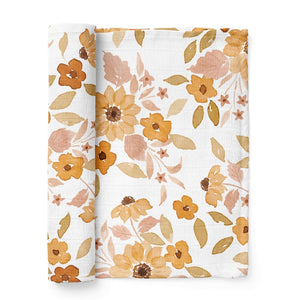 Muslin Swaddle Baby Blanket – Sunflower - Rise and Redemption
