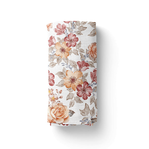 Muslin Swaddle Baby Blanket – Sunset Floral - Rise and Redemption