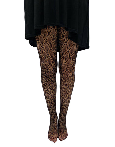Peacock Feather Net Tights - Rise and Redemption