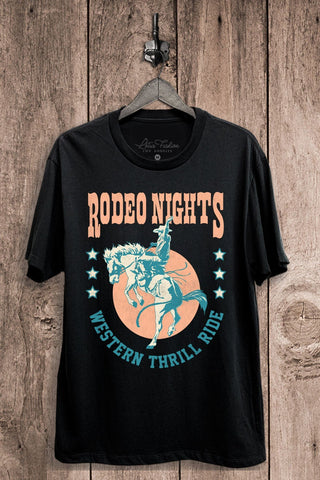 Rodeo Nights Jersey Tee - Rise and Redemption
