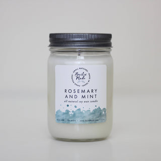 Rosemary Mint Candle, 12 oz - Rise and Redemption