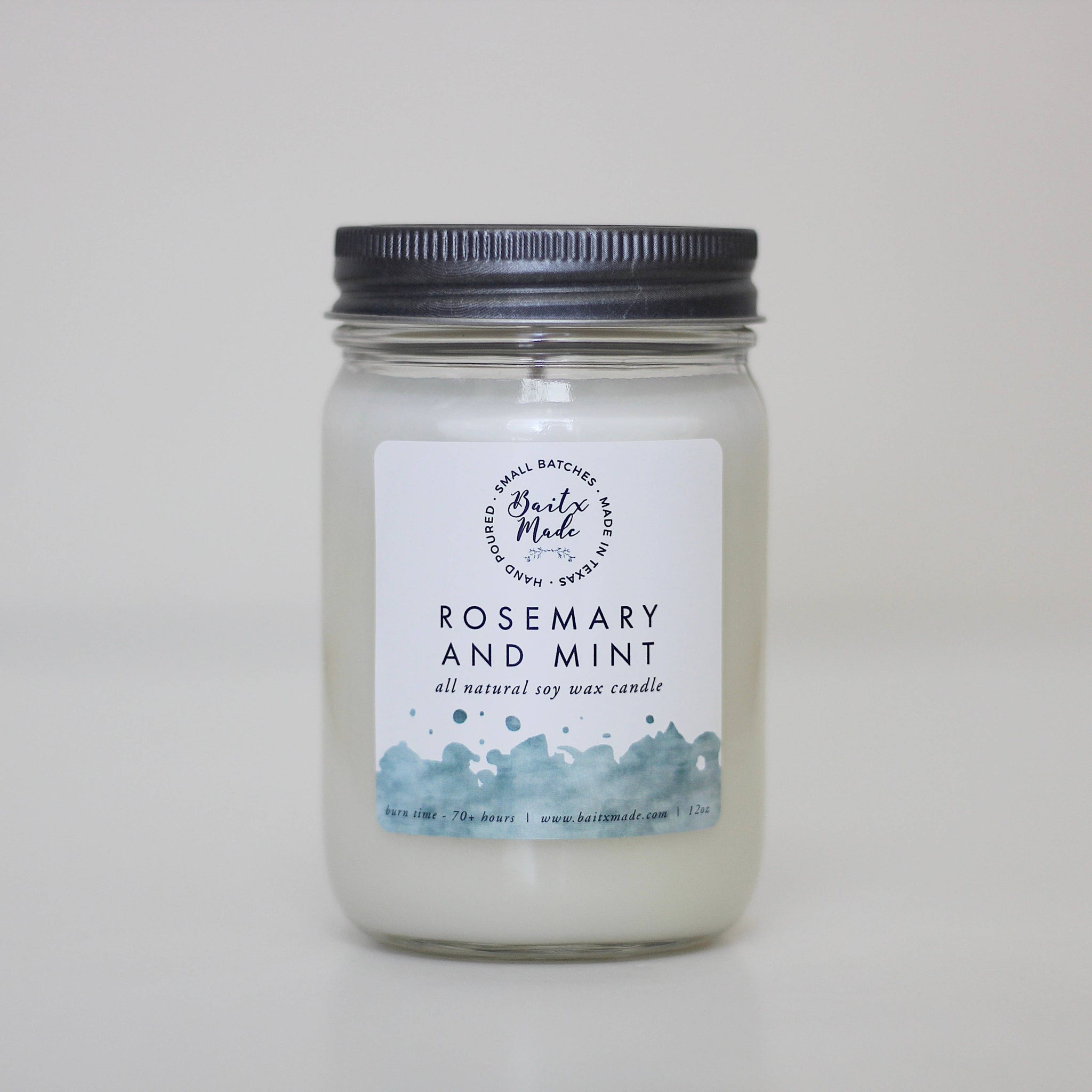 Rosemary Mint Candle, 12 oz - Rise and Redemption