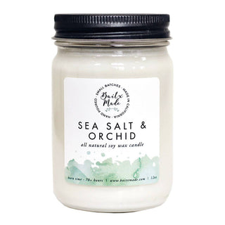 Sea Salt & Orchid 12 oz. Soy Candle - Rise and Redemption