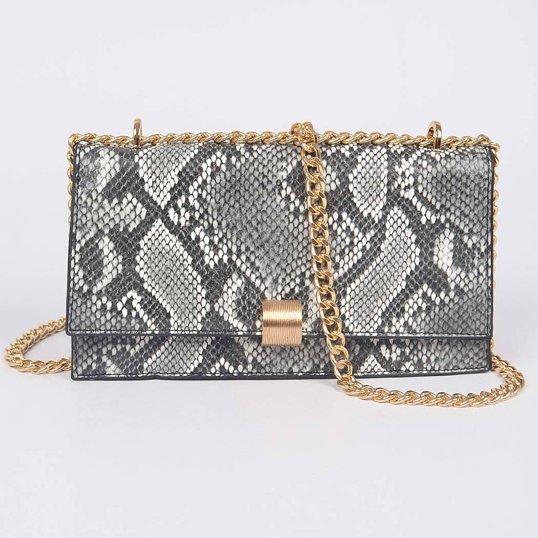 Snake Print Crossbody Bag - Rise and Redemption