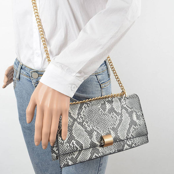 Snake Print Crossbody Bag - Rise and Redemption