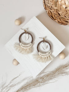 Wild Dream Earrings | Boho Macrame Drops - Rise and Redemption