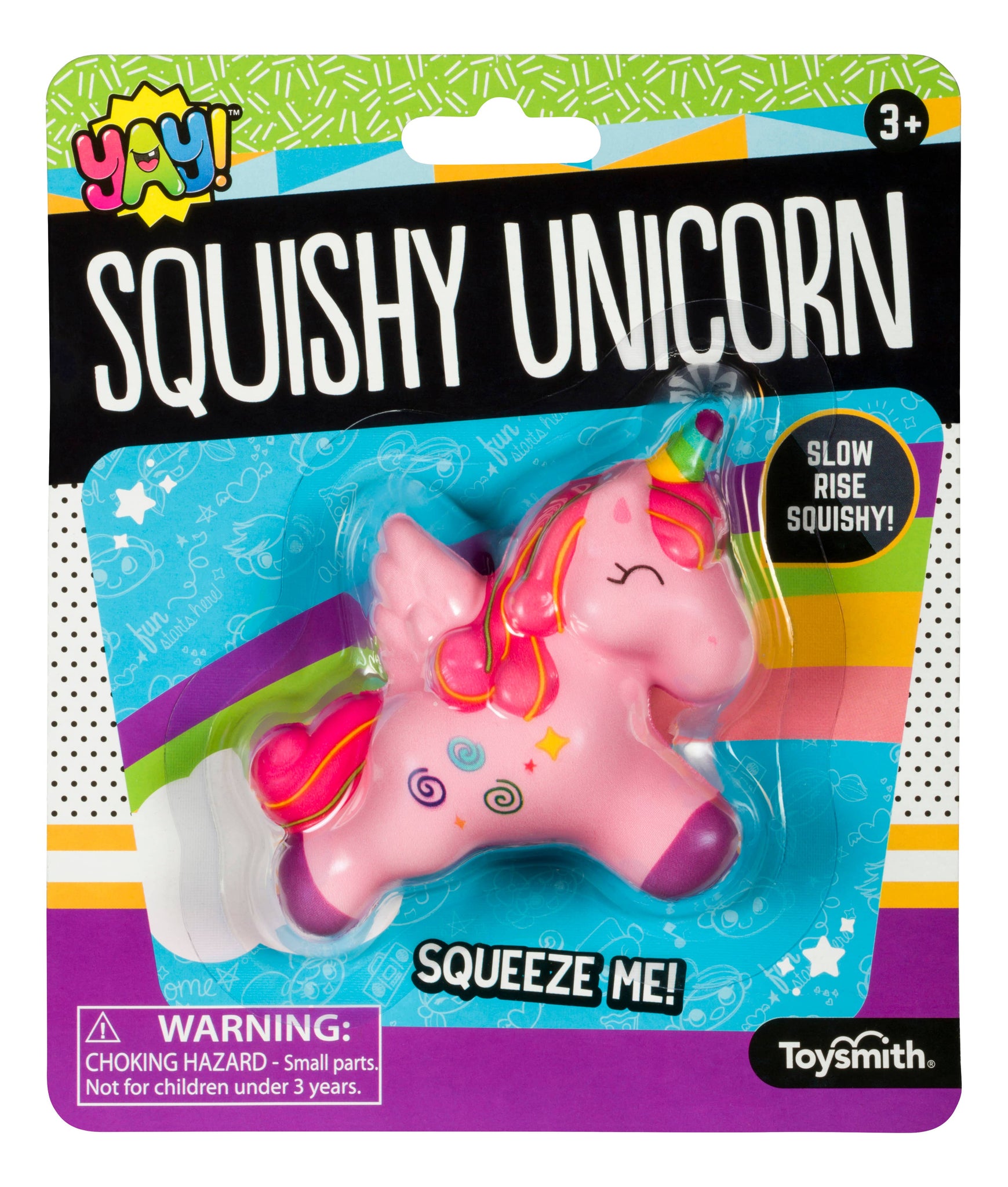 Yay! Toysmith Squishy Unicorn, Slow Rise Squishy, Fun Size - Rise and Redemption